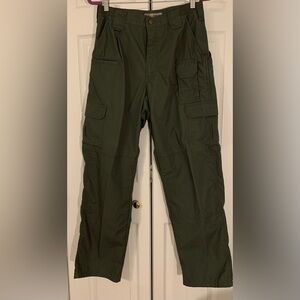 5.11 Tactical Ripstop Dark Green Cargo Pants 30x32